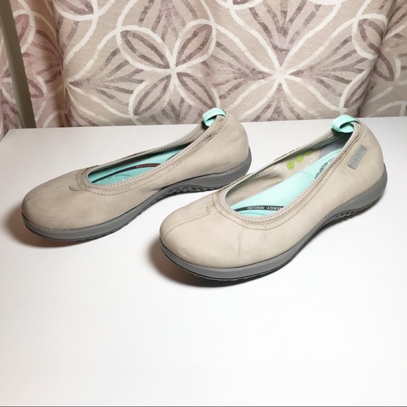Rockport Shoes - Rockport taupe XCS 360 Walk Ballet Flat